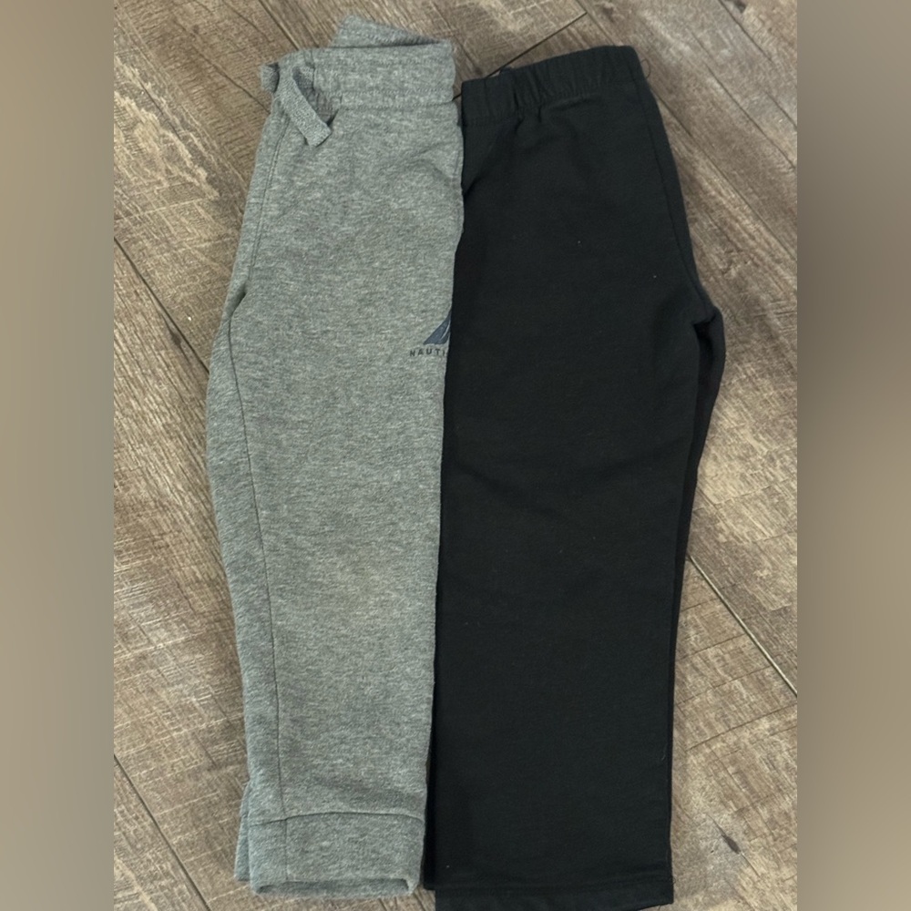 Kids' Comfortable Gray and Black Joggers